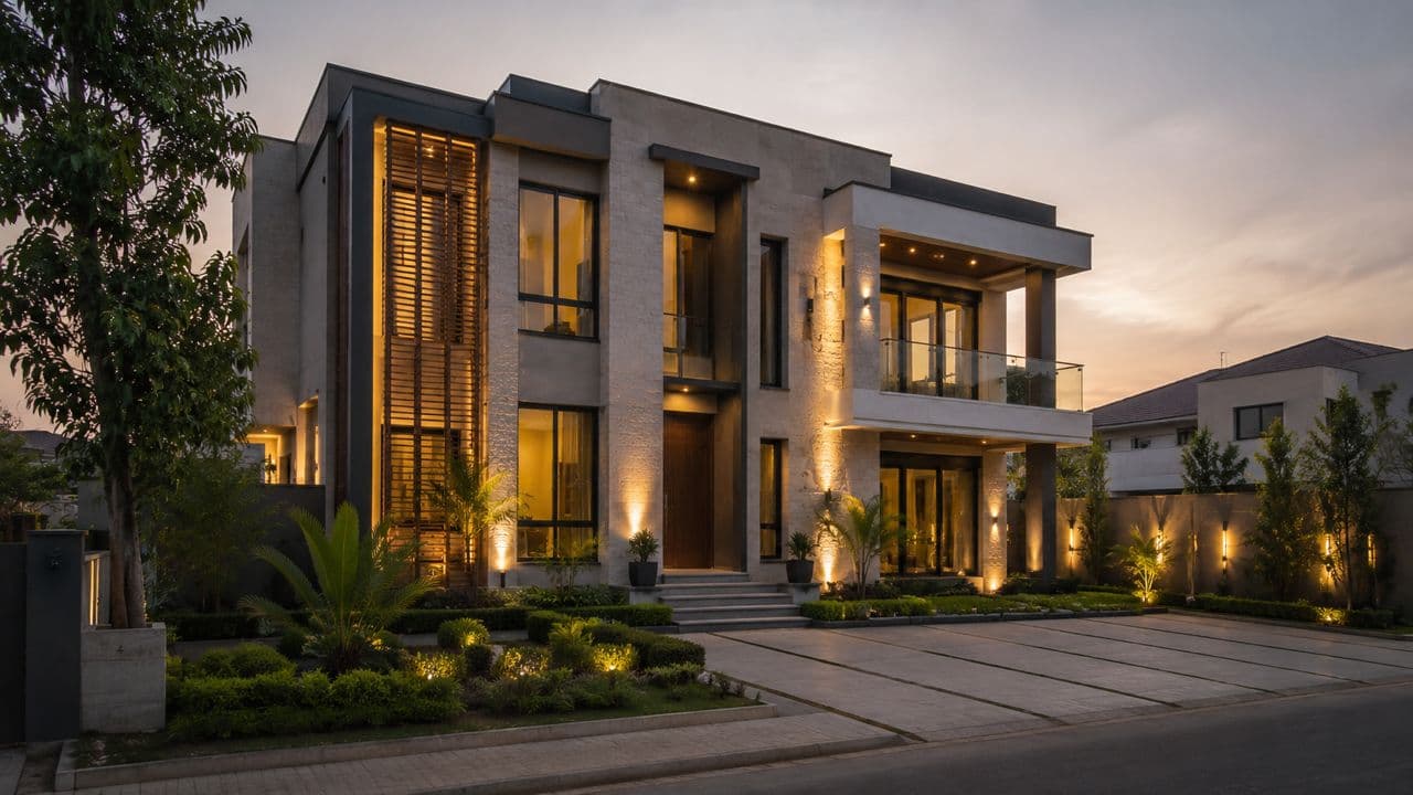 The sample residence the demo answers questions about.